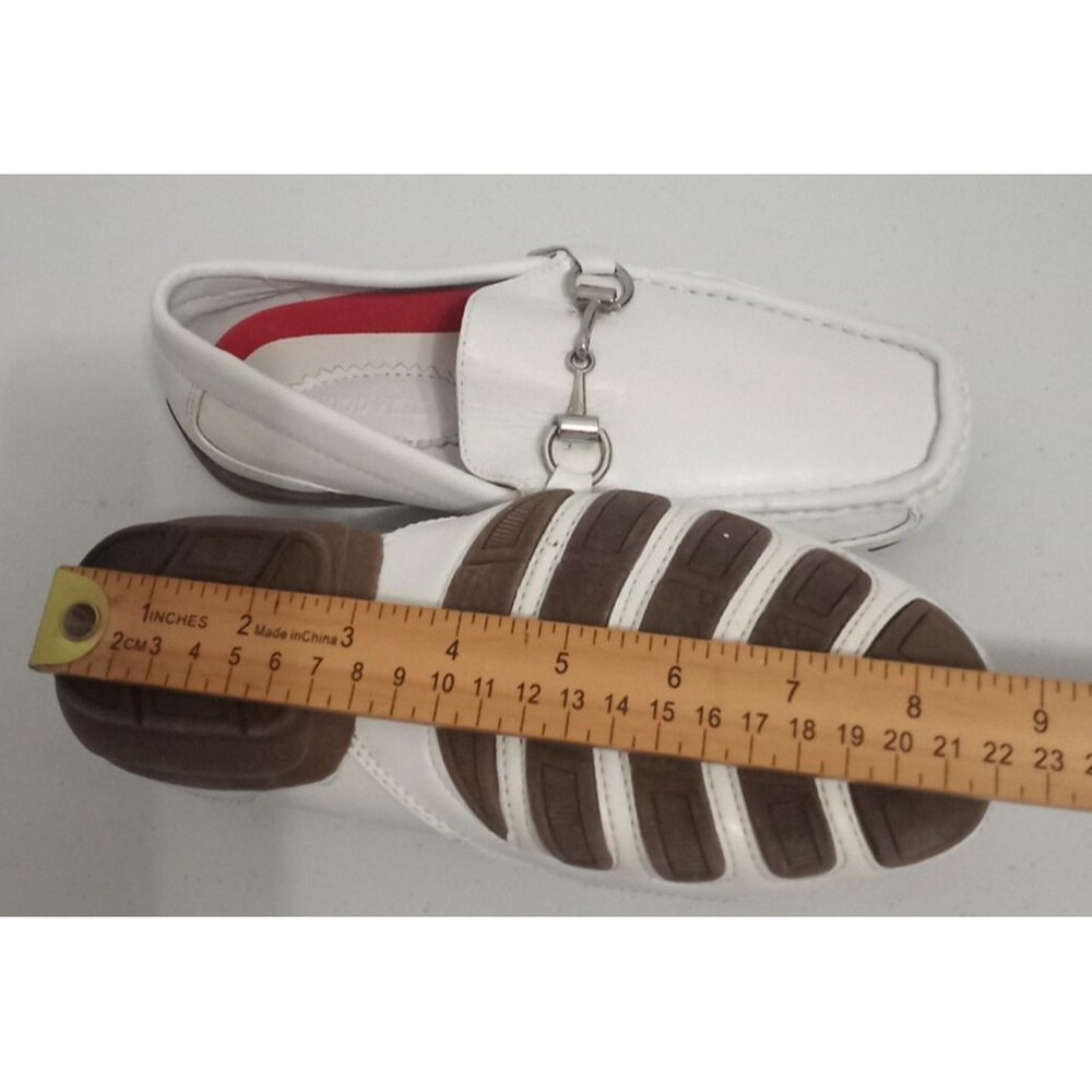 Goodfellas Boys White Driving Moc Loafers Dress Shoes Toddler Size 4 - Picture 15 of 16